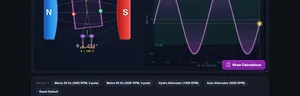 Ac Generator simulator interface preview