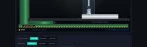 Milling Machine simulator interface preview