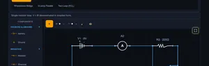 Ohms Law simulator interface preview