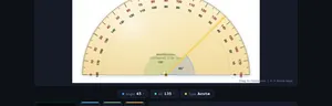 Protractor simulator interface preview