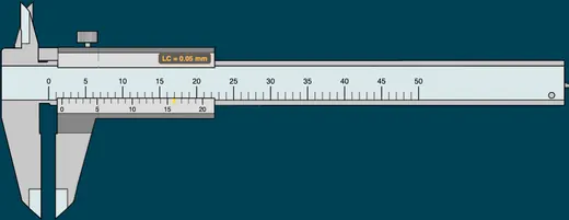 Fresh randomised reading on the vernier caliper